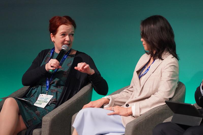 Die Bonner OB Katja Doerner bei der COP28 in Dubai